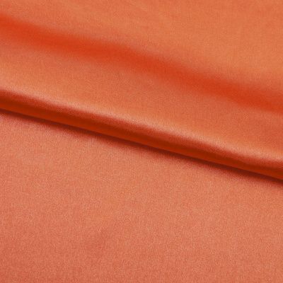 Поли креп-сатин 18-1445, 120 гр/м2, шир.150см, цвет оранжевый - купить в Сарове. Цена 155.57 руб.