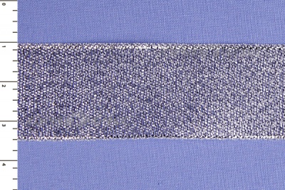 Лента парча MR-25, 25мм (33 м)  серебро - купить в Сарове. Цена: 403.62 руб.