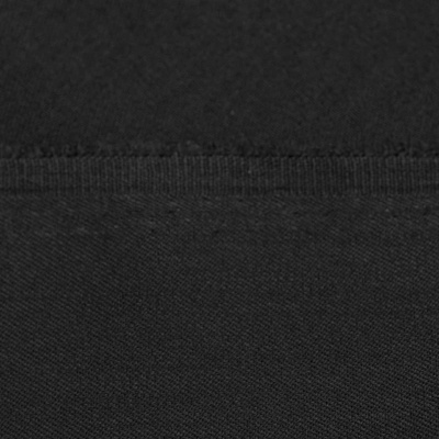 Костюмная ткань с вискозой "Рошель", 250 гр/м2, шир.150см, цвет чёрный - купить в Сарове. Цена 442.59 руб.