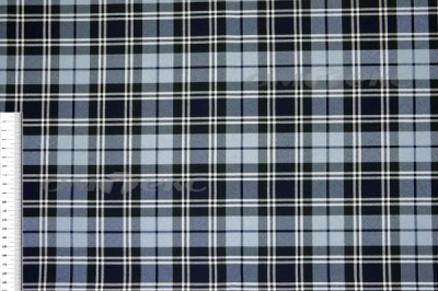 Ткань костюмная клетка Т7274 2004, 220 гр/м2, шир.150см, цвет т.синий/гол/бел - купить в Сарове. Цена 