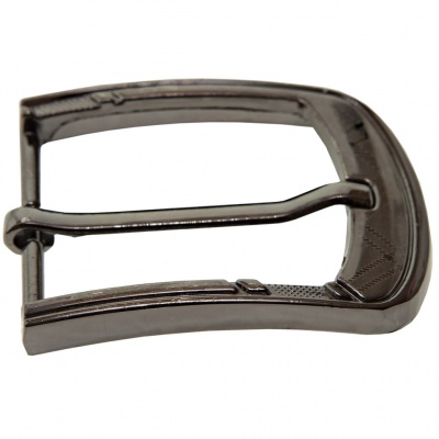 Пряжка металлическая для мужского ремня SC035#3 (шир.ремня 40 мм), цв.-тем.никель - купить в Сарове. Цена: 43.93 руб.
