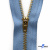 Молнии джинсовые металл т-4, 18 см латунь (YG), цв.-деним (231) - купить в Сарове. Цена: 21.57 руб.