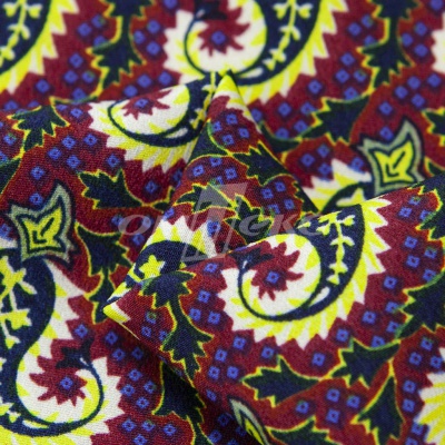 Плательная ткань "Фламенко" 14.1, 80 гр/м2, шир.150 см, принт огурцы - купить в Сарове. Цена 243.96 руб.