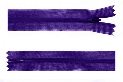 Молния потайная Т3 866, 50 см, капрон, цвет фиолетовый - купить в Сарове. Цена: 8.62 руб.
