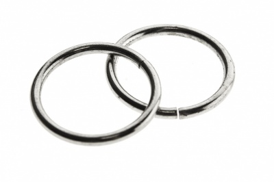 Кольцо металлическое d-15 мм, цв.-никель - купить в Сарове. Цена: 2.45 руб.