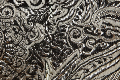 Ткань костюмная жаккард №11, 140 гр/м2, шир.150см, цвет тем.серебро - купить в Сарове. Цена 383.29 руб.