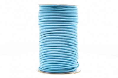 0370-1301-Шнур эластичный 3 мм, (уп.100+/-1м), цв.168 - голубой - купить в Сарове. Цена: 459.62 руб.