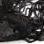 Трикотажное полотно с пайетками, шир.130 см, #311-бахрома чёрная - купить в Сарове. Цена 1 183.35 руб.