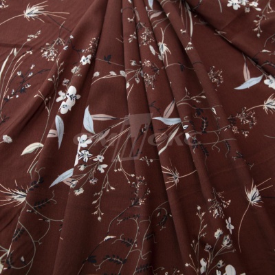 Плательная ткань "Фламенко" 2.2, 80 гр/м2, шир.150 см, принт растительный - купить в Сарове. Цена 239.03 руб.