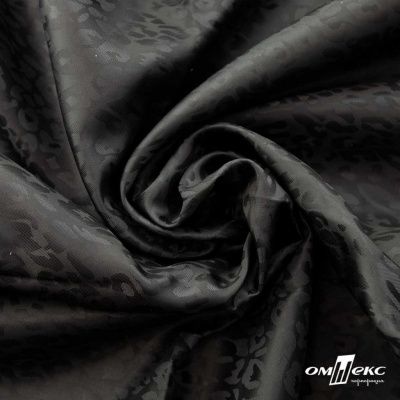Ткань подкладочная Жаккард YP1416707, 90(+/-5) г/м2, шир.145 см, черный - купить в Сарове. Цена 241.46 руб.
