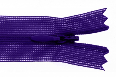 Молния потайная Т3 866, 20 см, капрон, цвет фиолетовый - купить в Сарове. Цена: 5.27 руб.