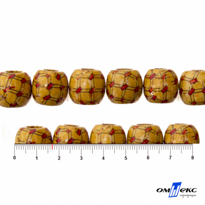 0189-Бусины деревянные "ОмТекс", 17 мм, упак.50+/-3шт - купить в Сарове. Цена: 83.66 руб.