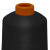 Нитки текстурированные кручёные, намот. 15 000 м, цвет чёрный - купить в Сарове. Цена: 237.24 руб.