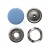 Кнопка рубашечная (закрытая) 9,5мм - эмаль, цв.182 - св.голубой - купить в Сарове. Цена: 5.74 руб.