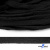Шнур плетеный d-8 мм плоский, 70% хлопок 30% полиэстер, уп.85+/-1 м, цв.- чёрный - купить в Сарове. Цена: 735 руб.