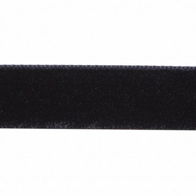 Лента бархатная нейлон, шир.12 мм, (упак. 45,7м), цв.03-черный - купить в Сарове. Цена: 448.27 руб.