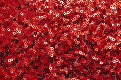 Сетка с пайетками №18, 188 гр/м2, шир.130см, цвет красный - купить в Сарове. Цена 371 руб.
