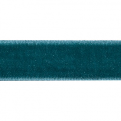 Лента бархатная нейлон, шир.12 мм, (упак. 45,7м), цв.65-изумруд - купить в Сарове. Цена: 396 руб.