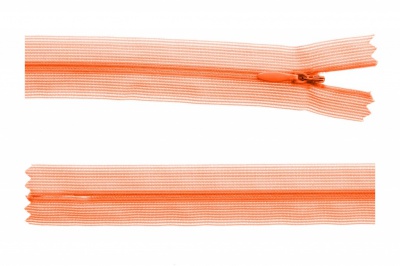 Молния потайная Т3 849, 20 см, капрон, цвет оранжевый - купить в Сарове. Цена: 5.12 руб.