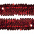 Тесьма с пайетками 3, шир. 30 мм/уп. 25+/-1 м, цвет красный - купить в Сарове. Цена: 1 087.39 руб.