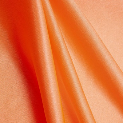 Поли креп-сатин 16-1543, 120 гр/м2, шир.150см, цвет персик - купить в Сарове. Цена 155.57 руб.