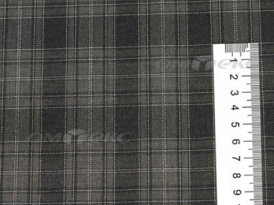 Ткань костюмная клетка 25235 2004, 185 гр/м2, шир.150см, цвет серый/бел - купить в Сарове. Цена 