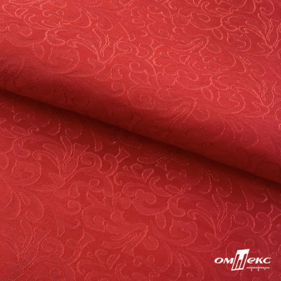 Ткань жаккард королевский, 100% полиэстр 180 г/м 2, шир.150 см, цв-красный - купить в Сарове. Цена 293.39 руб.
